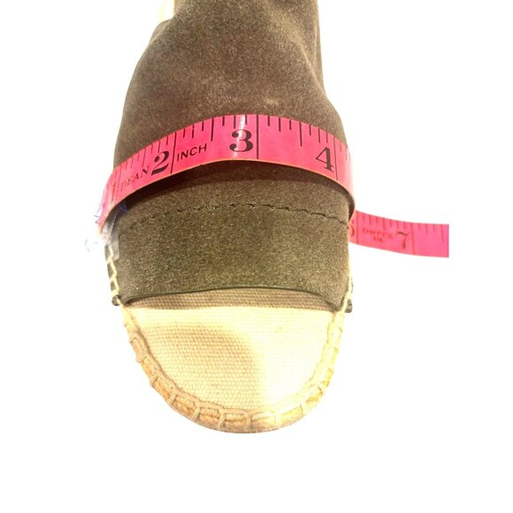 Splendid Womens Olive Green Suede Slide-On Espadrille Sandals Size 6 1/2 - Picture 16 of 16
